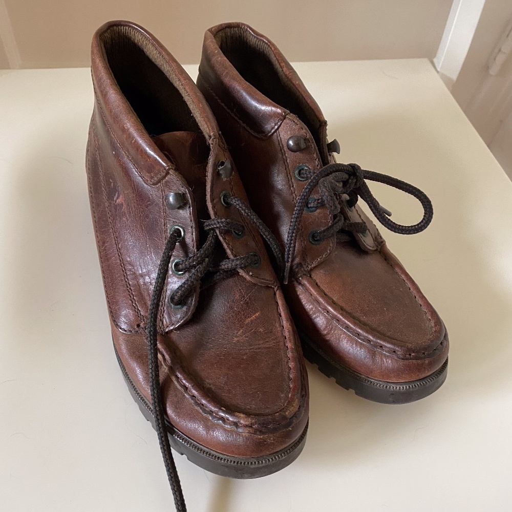 Vintage Natural Sport High-top Loafers